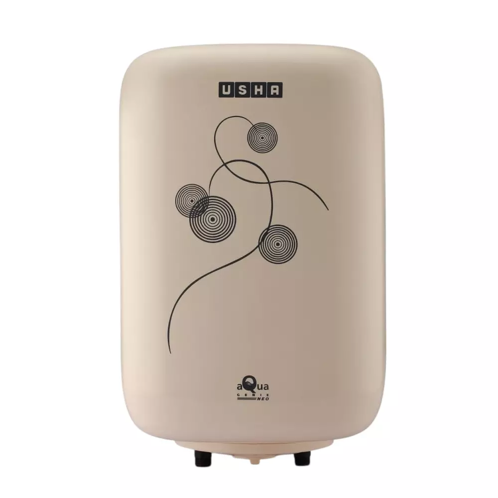 USHA Aquagenie Neo 10 L Storage Water Heater Geyser Ivory Color 2000 W Rating Plastic Body and Upto 8 Bar Pressure, 44871AGN10AX14N