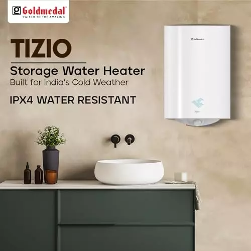 Goldmedal Tizio Vertical Storage Water Heater 6 L White, SWME01006VWH