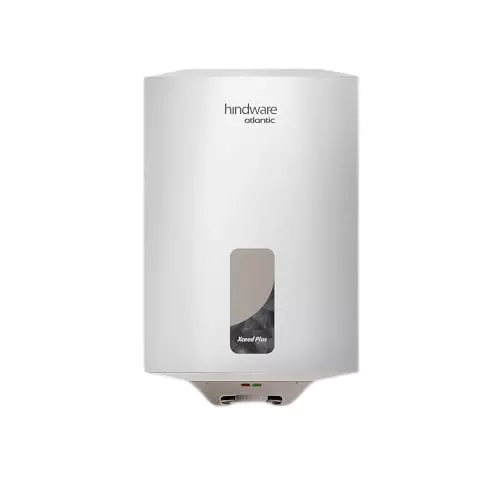Hindware Smart Appliances 25 L Wall Mount Water Geyser Glass Lined Tank White & Grey, Immedio Plus