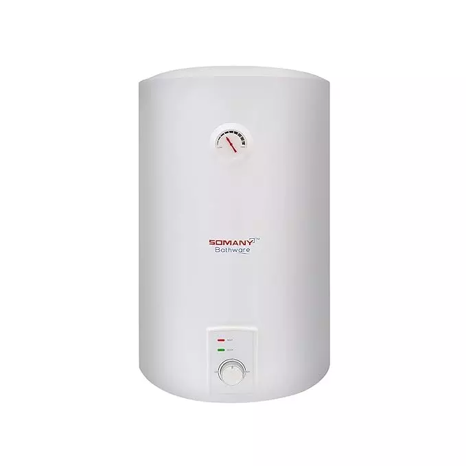 Somany Water Heater Geyser Signature Collection Vertical 2000 W Upto 8 Bar Pressure 15 L White, Picardy Neo