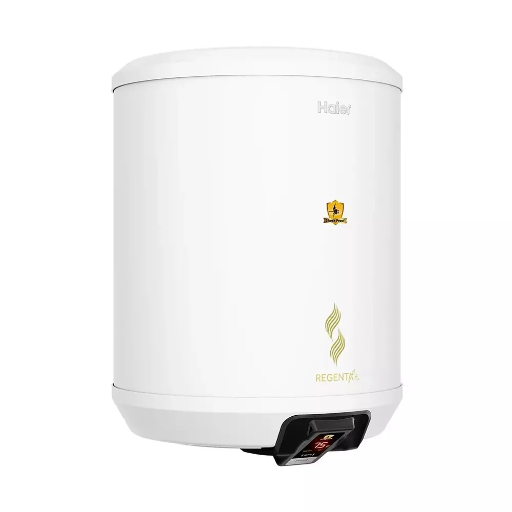 Haier REGENTA Digi Series Cylindrical Water Heater White 25 L Capacity 2200 W Rated Power 5 Star Rating, ES25V-REGENTA DIGI (W)