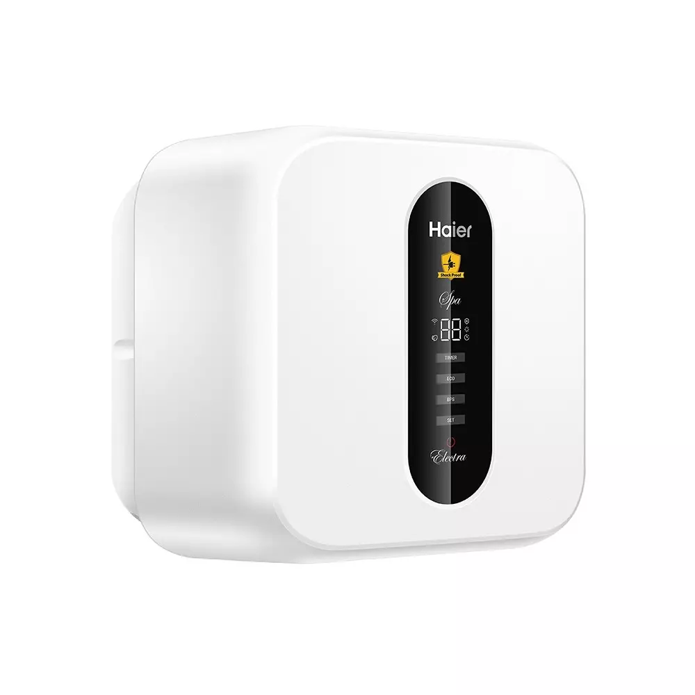 Haier SPA Series Square Water Heater White 25 L Capacity 2000 W Rated Power 5 Star Rating, ES25V-SDW