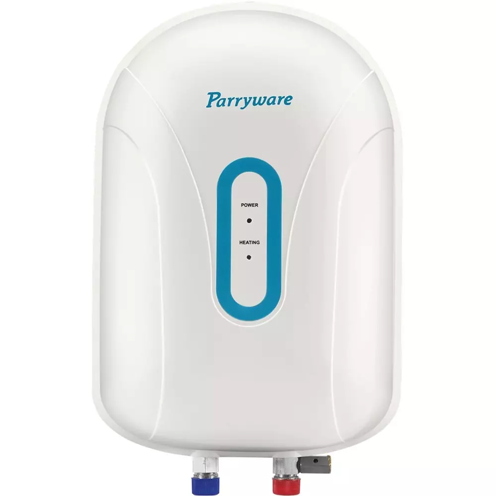Parryware Hydra Vertical Storage Water Heater Wall Mount 1 L Capacity 3 kW Power White, C503799