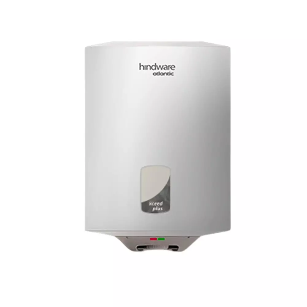 Hindware Xceed Plus Water Geyser 15 L Capacity 2 kW White and Grey Wall Mount, 528664