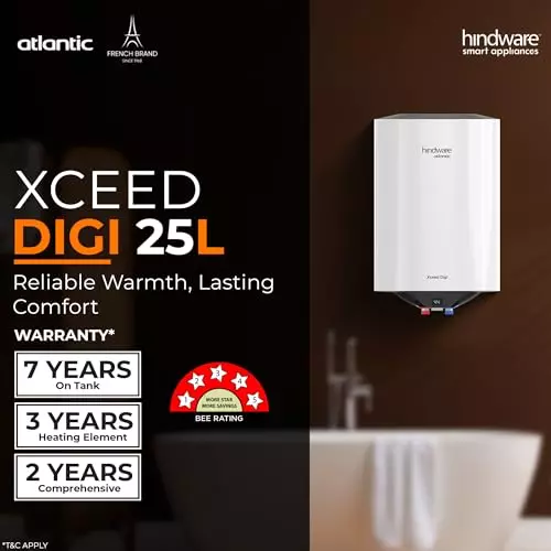 hindware-smart-appliances-water-heater-corded-electric-white-wall-mount-230-v-2-kw-power-37x60-cm-size-25-l-capacity-for-home-hotel-use-hindxceed25l