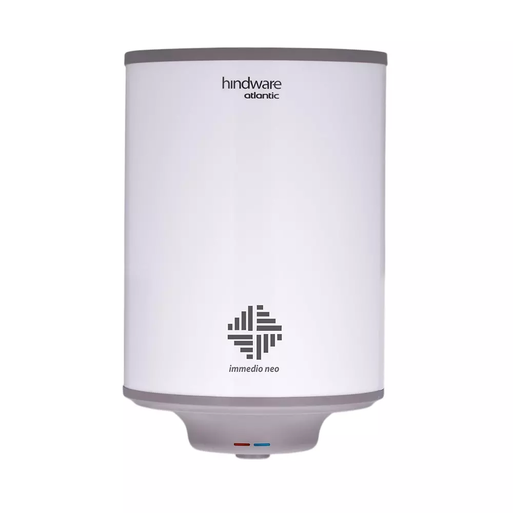 Hindware Immedio Water Geyser 15 L Capacity White and Grey Wall Mount, Immedioa15lWHGRY
