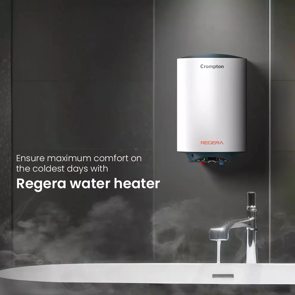 Crompton Regera 6 L White Storage Water Heater Geyser