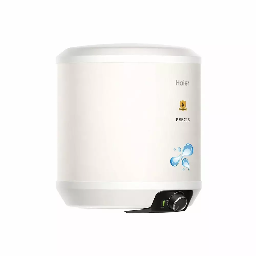 Haier PRECIS Series Cylindrical Water Heater Ivory 15 L Capacity 2 kW Rated Power 5 Star Rating, ES15V-PRECIS(I)