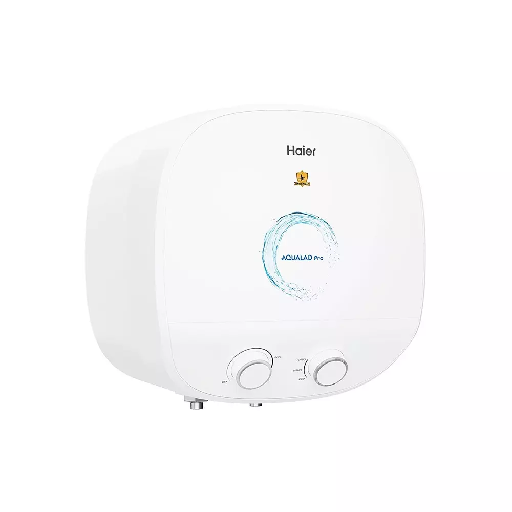 Haier AQUALAD PRO Series Square Water Heater White 1-3 kW Rated Power 5 Star Rating (Capacity: 15 - 25 L)