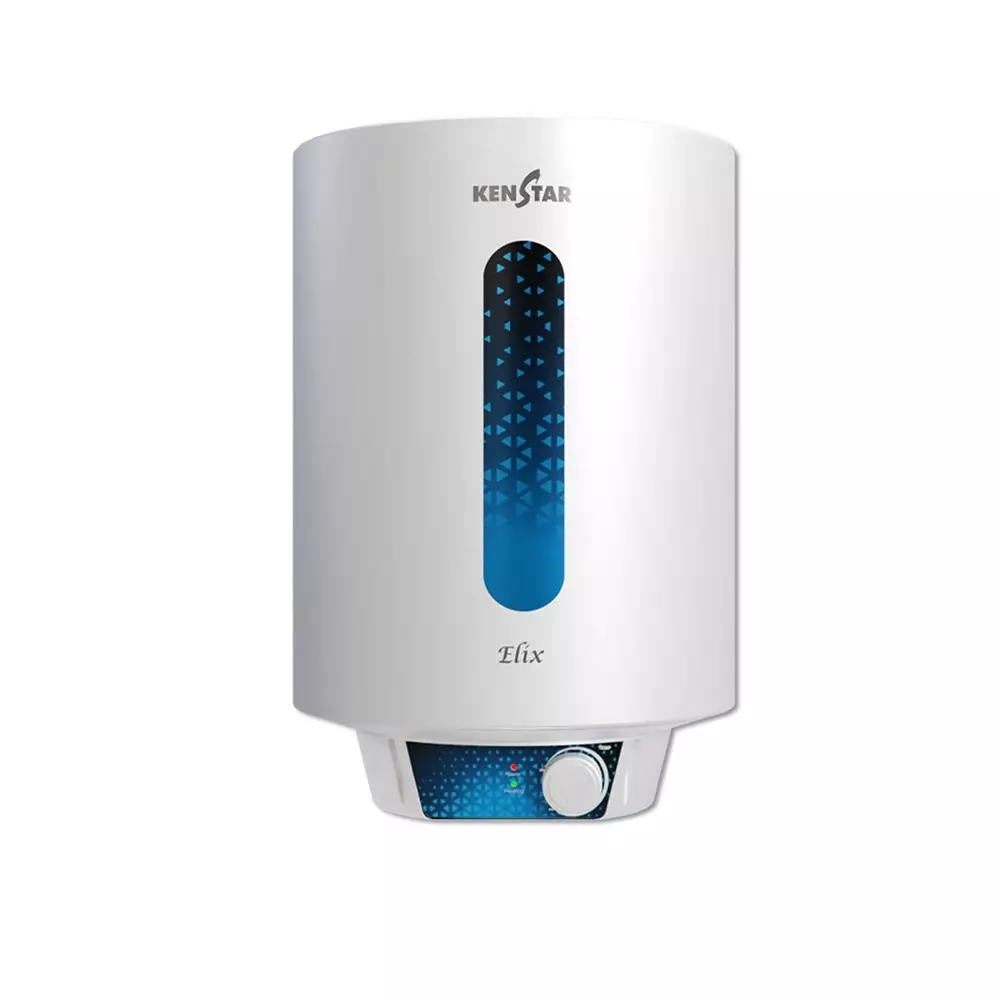 Kenstar 15 L Capacity Storage Water Heater (Geyser) 2000 W Power and 8 Bar Pressure in White Color, Elix