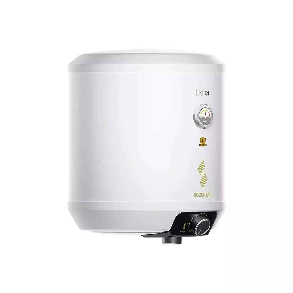 Haier REGENTA PRO Series Cylindrical Water Heater White 25 L Capacity 1000-3000 W Rated Power 5 Star Rating, ES25V-REGENTA PRO+(W)
