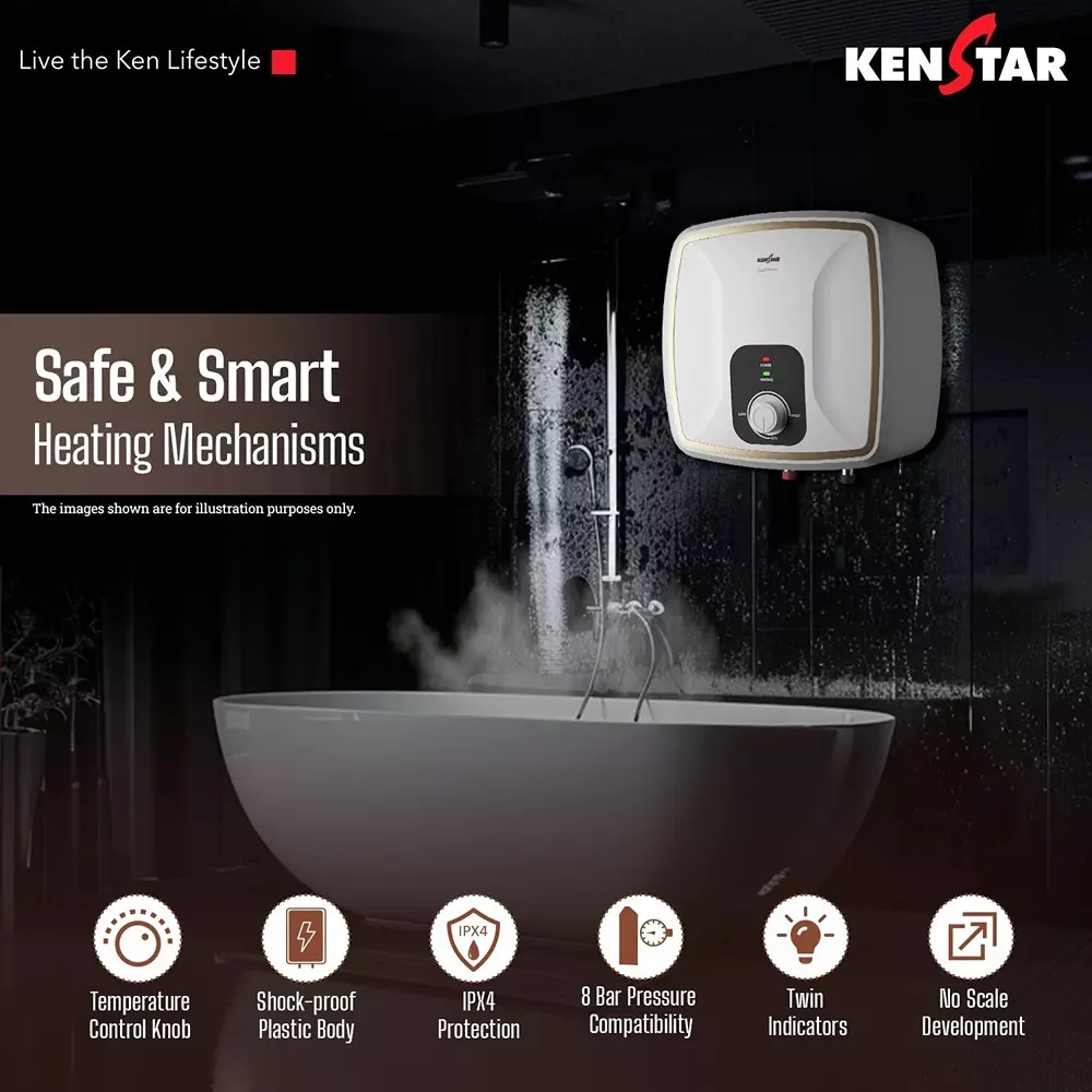 kenstar-quantum-storage-square-water-heater-with-superior-glassine-coated-tank-white-and-orange-color-15-l-capacity