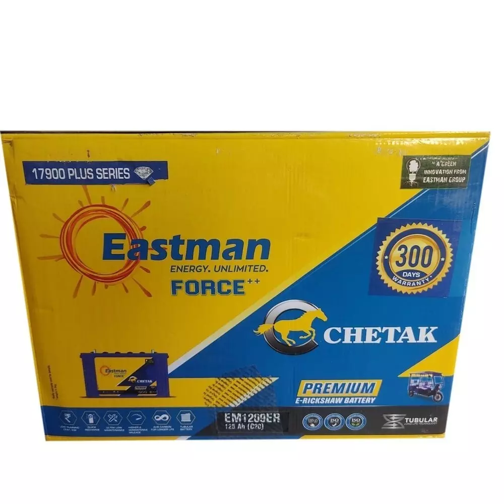 Eastman E-Rikshaw Battery 12 V 125 Ah Force Series, EM1209ER