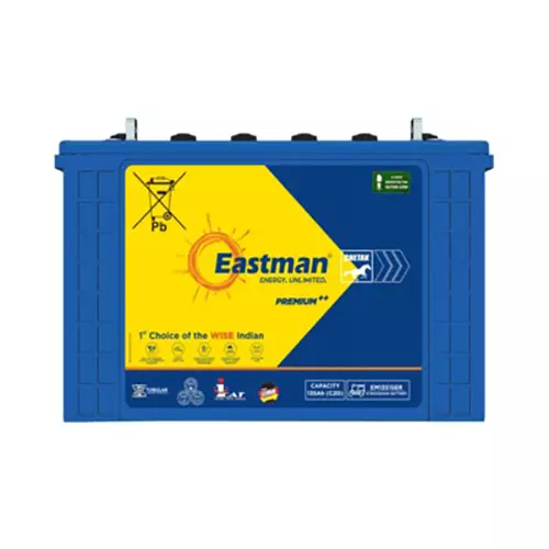 Eastman ER E Rickshaw Battery 135 Ah Capacity 411x172x275 mm Blue, EM13515ER