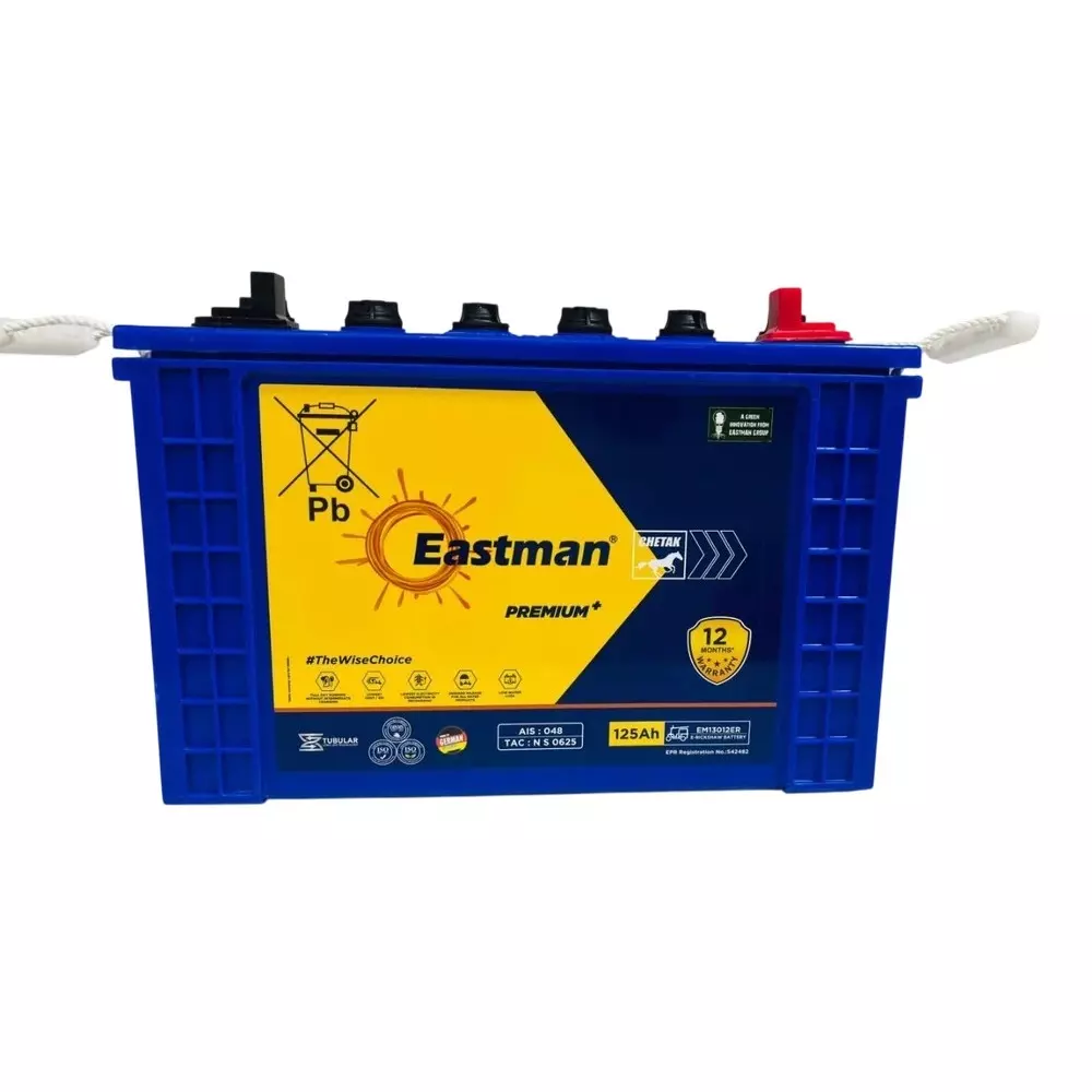 Eastman E-Rikshaw Battery 12 V 125 Ah Premium Series, EM13012ER
