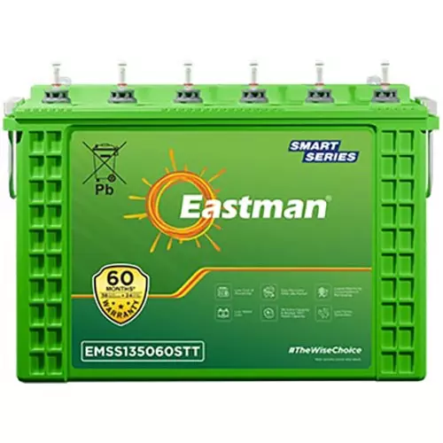 Eastman Jumbo Short Tubular Inverter Battery 12 V 135 Ah Smart, EMSS135060STT