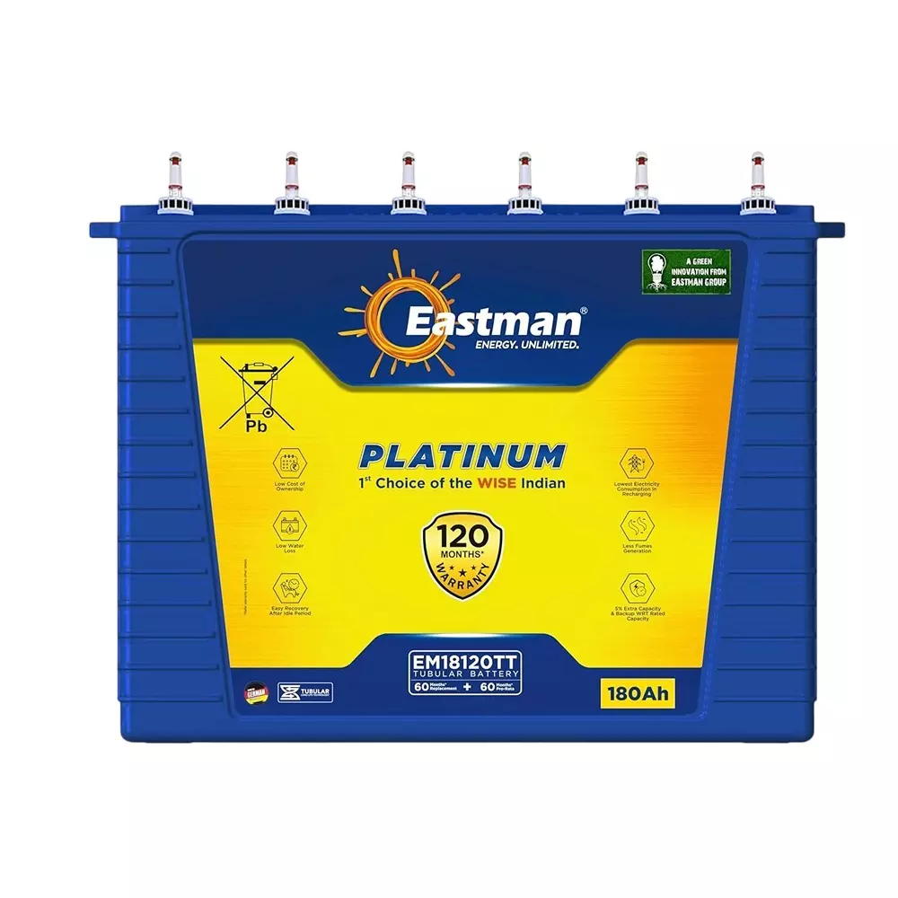Eastman Monopoly Series 12 V 180 Ah Inverter Battery, EM18120TT