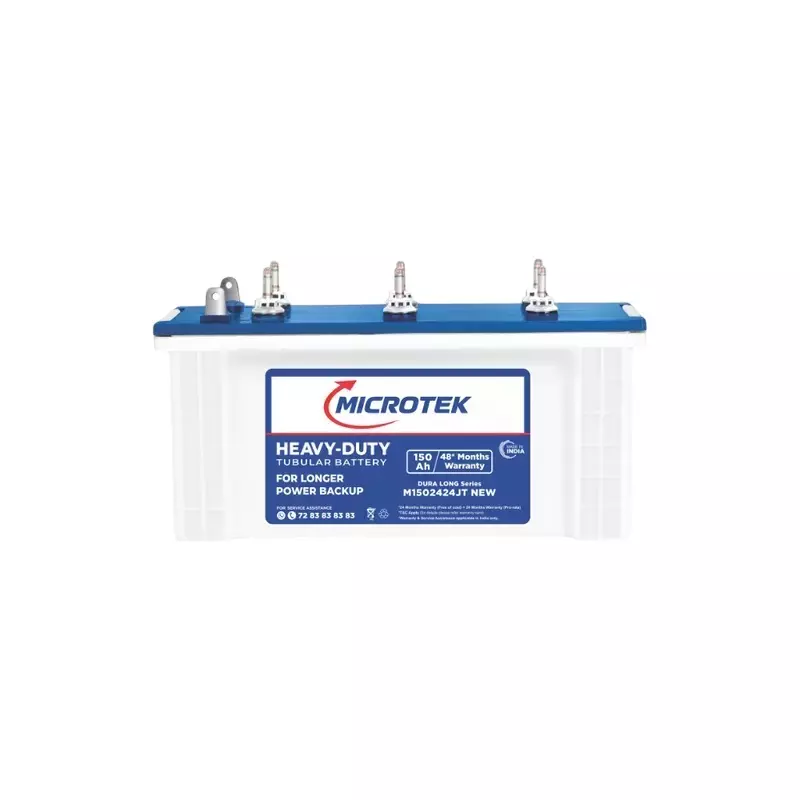 Microtek XL Tall Tubular Inverter Battery With ADC Technology 160 Ah Capacity, 899-BA1-M160