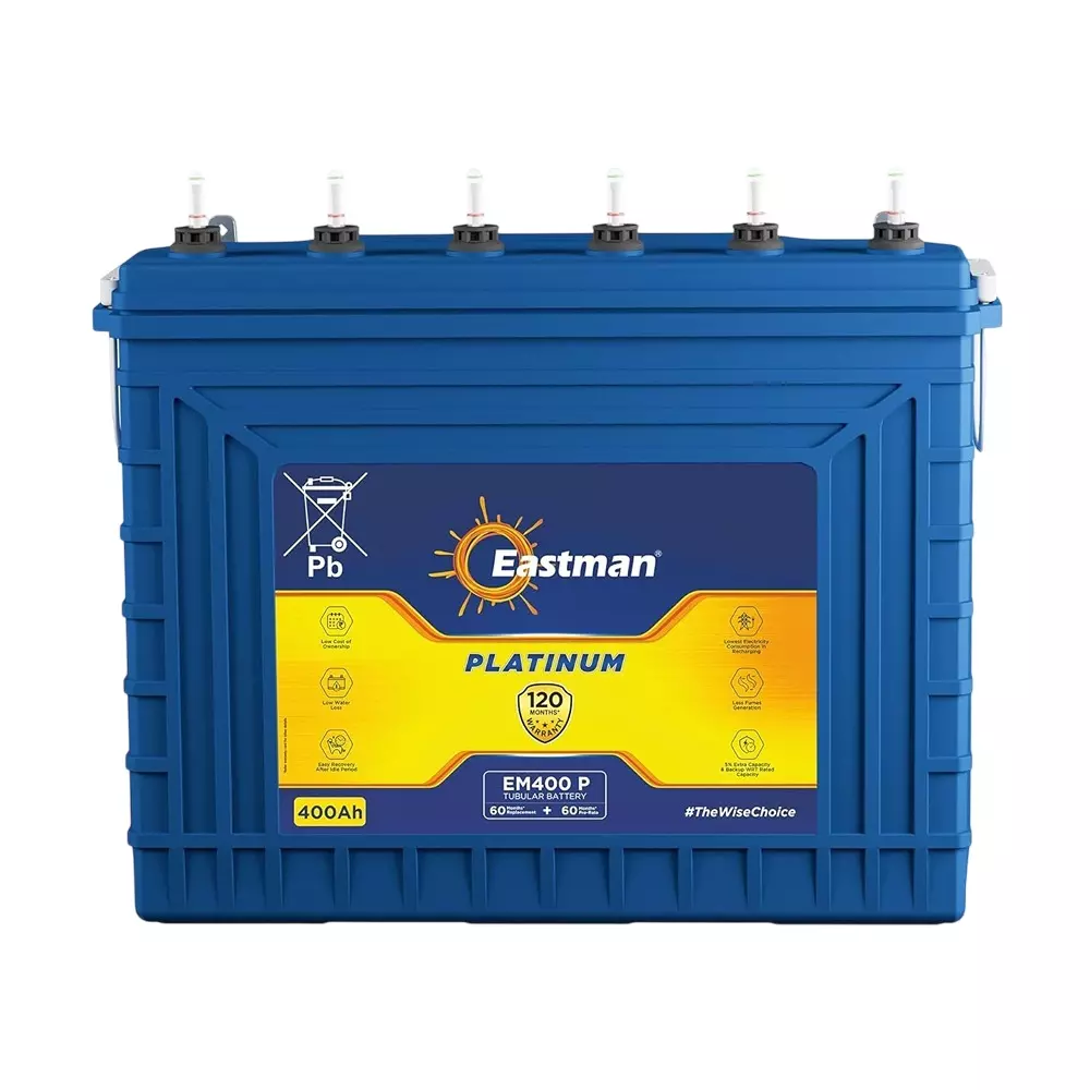 Eastman Regular Series 12 V 400 Ah Inverter Battery, EM400P