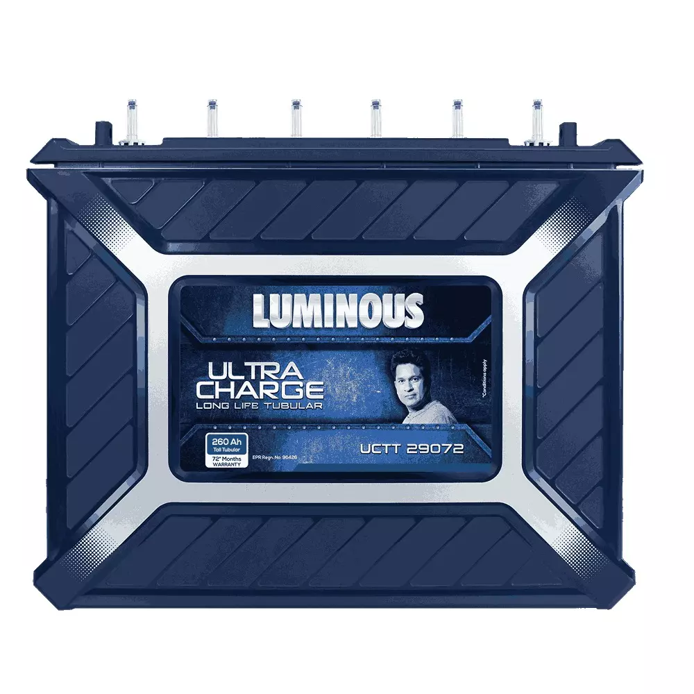 Luminous Ultra Charge 260 Ah Tall Tubular Inverter Battery, UCTT 29072