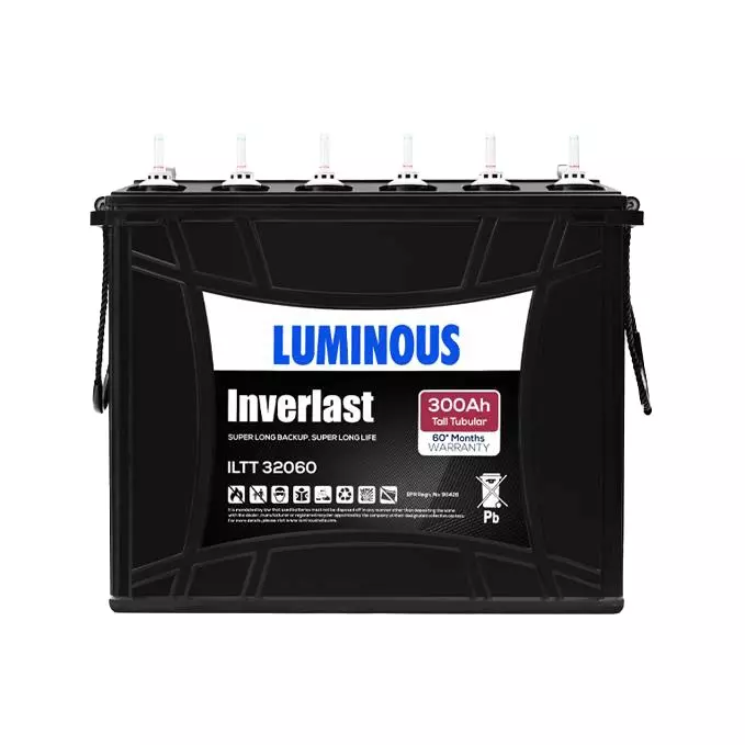 Luminous Inverlast 300 Ah Tall Tubular Inverter Battery, ILTT 32060
