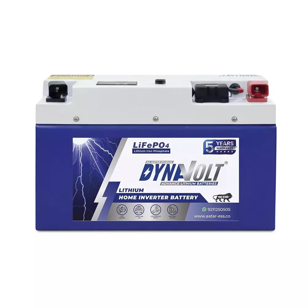AATAR Dynavolt 100 Ah (1280 Wh) 12.8 V Lithium ION Home Inverter Battery