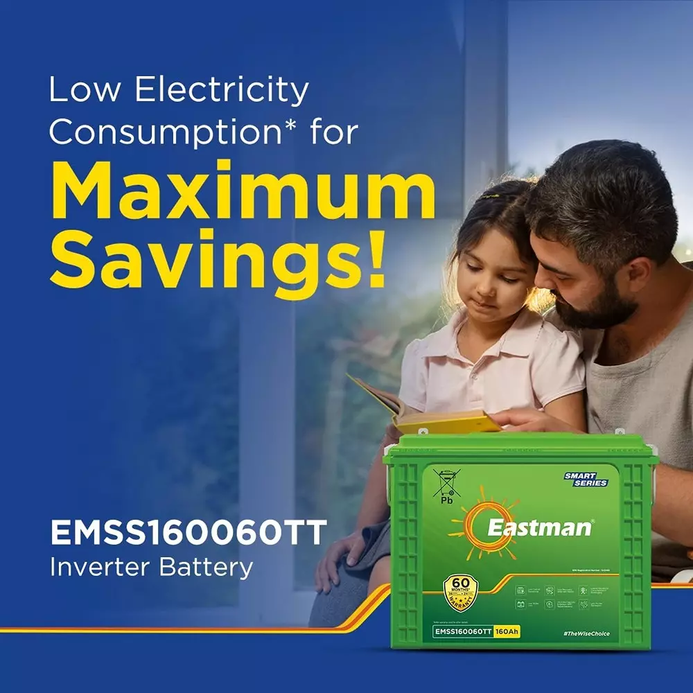 Eastman Tall Tubular Inverter Battery 12 V 160 Ah Smart, EMSS160060TT