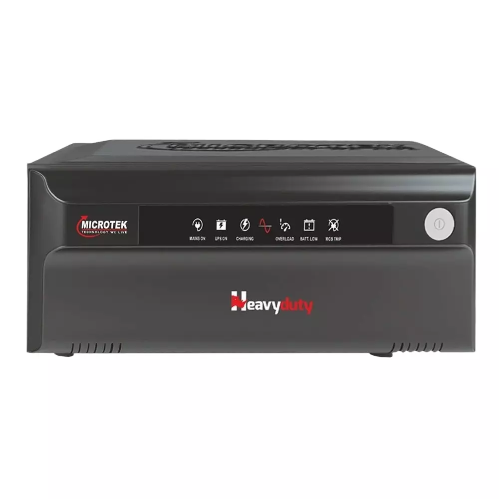 Microtek HEAVY DUTY UPS Inverter Black Single Phase 1000 W Power Wall Mounted for Home & Office, 899-991-1550