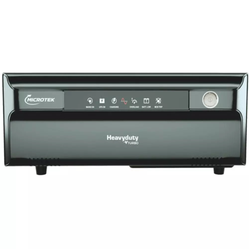 Microtek HEAVY DUTY vTURBO UPS Inverter Black Single Phase 1200 W Power Wall Mounted for Home & Office, 899-991-T175