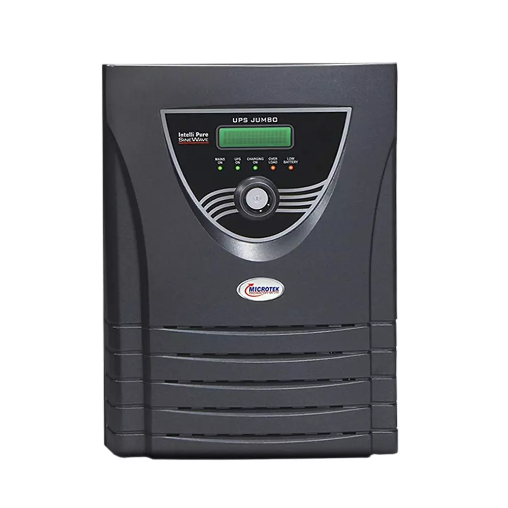 Microtek Jumbo Inverter UPS Black Single Phase 2560 W Power Wall Mounted for Home & Office, 899-390-3501