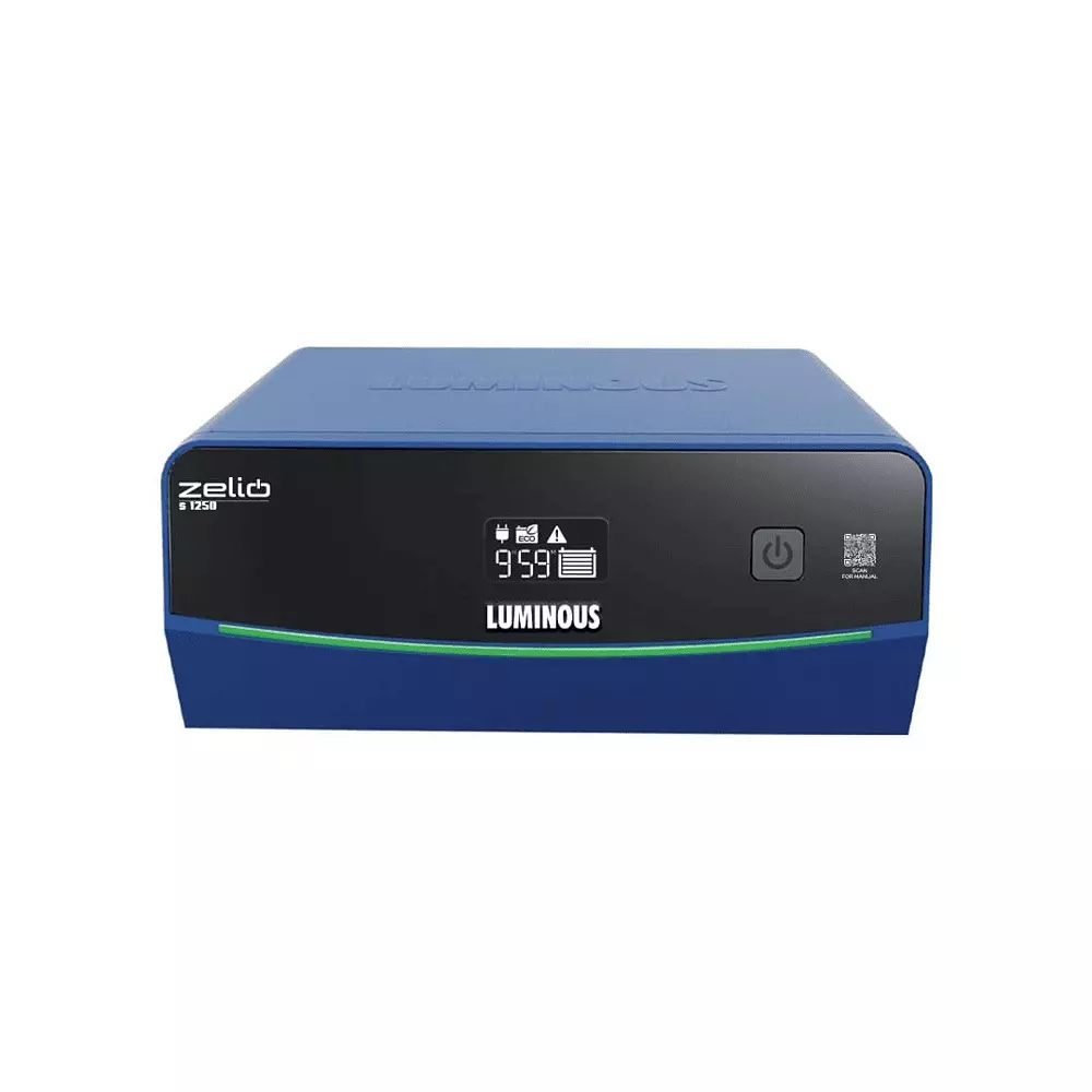 Luminous Zelio S 1100 VA Pure Sine Wave Home Inverter, Zelio S 1250
