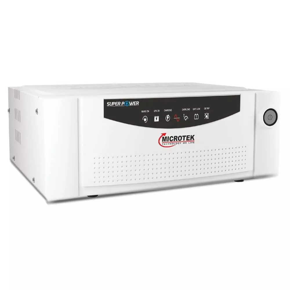 Microtek Super Power Inverter White Single Phase Wall Mounted Pure Sine Wave for Home, Office & Shops, 899-A21-1001