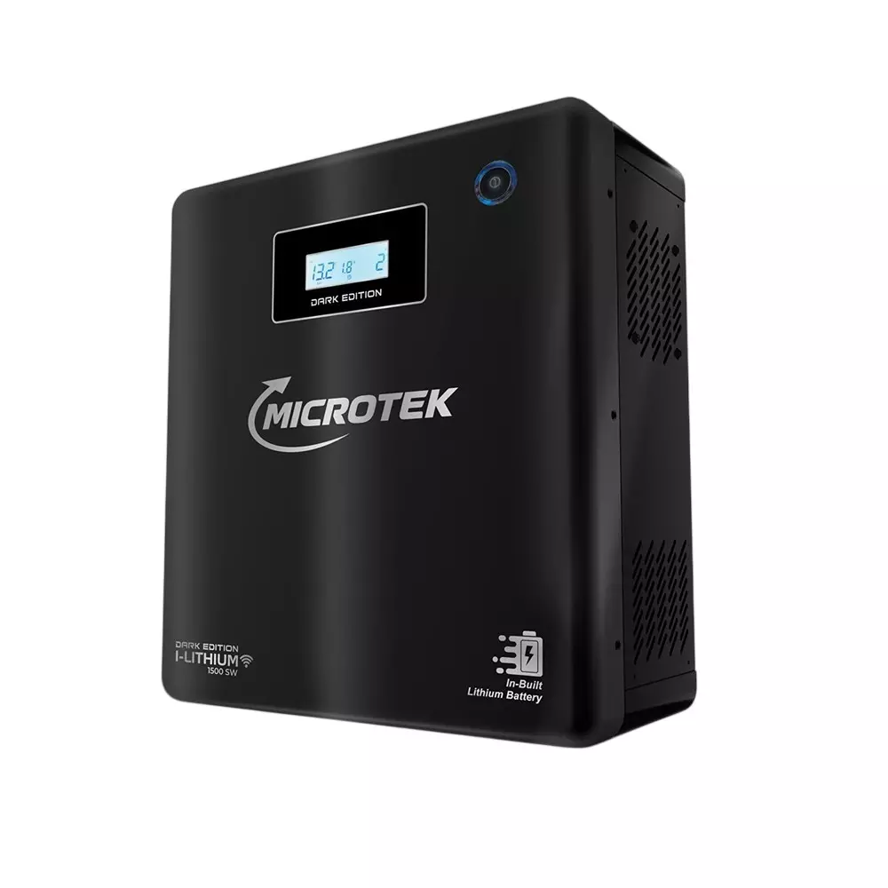 Microtek Lithium-Ion Battery Inverter UPS 1100 VA Capacity Pure Sine Wave Output Waveform 925 W Power, 899-ILB-1500