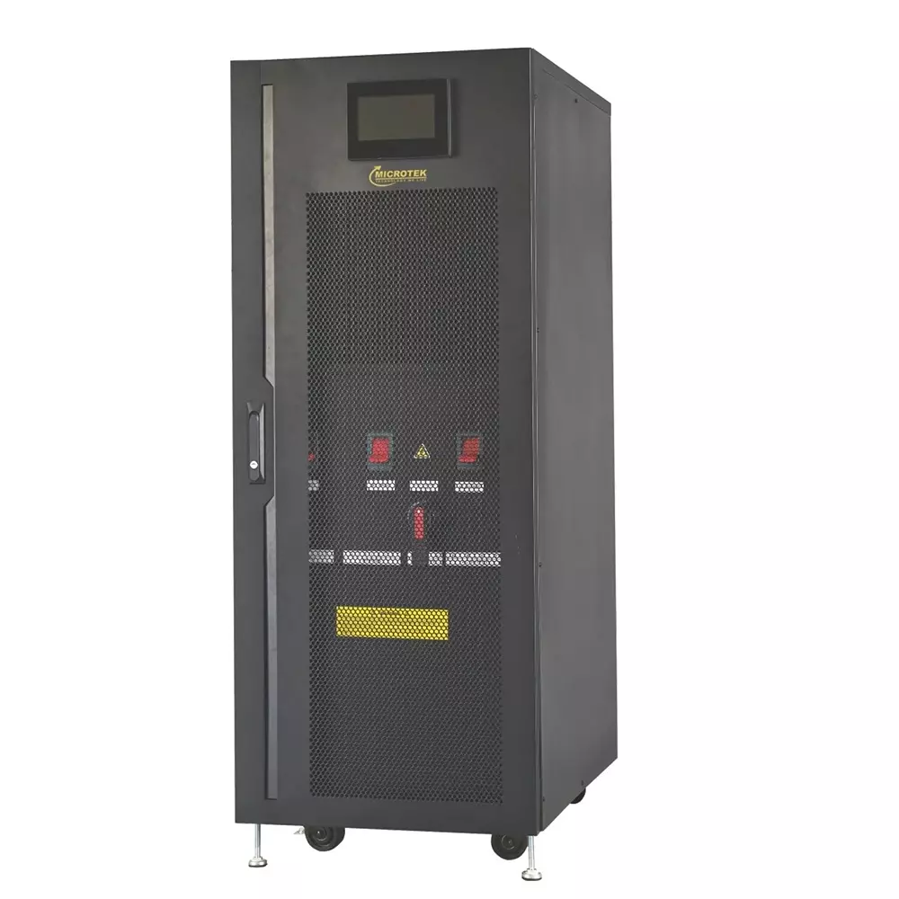 Microtek Tower Online UPS 100 kVA Black 3:3 Phase 90 kW Output Power Floor Mounted for Home & Office, 899-431-1003
