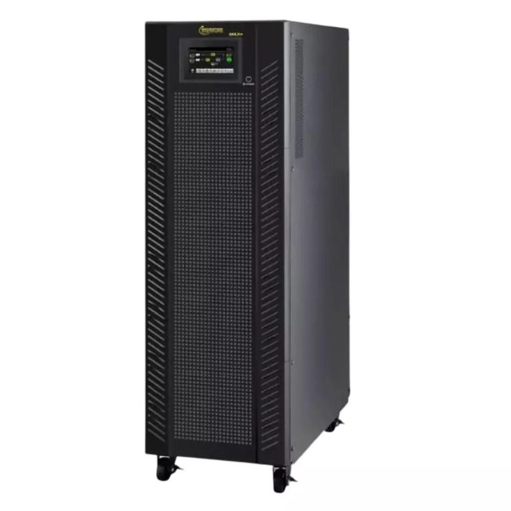 Microtek Tower Online UPS 40 kVA Black 3:3 Phase 32 kW Output Power Floor Mounted for Home & Office, 899-411-40KV