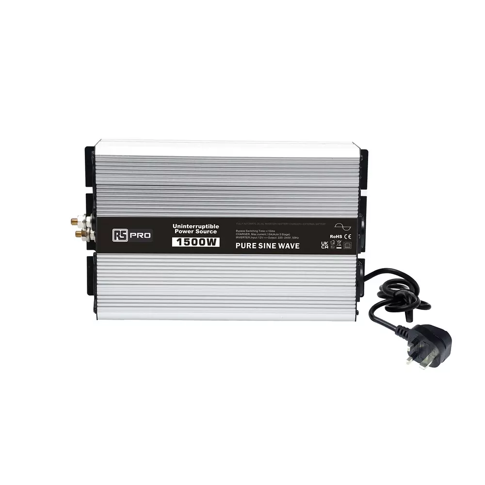 RS PRO Fixed Installation DC-AC Power Inverter 395x230x108 mm 230 V AC Output 125 Amp, 2685131