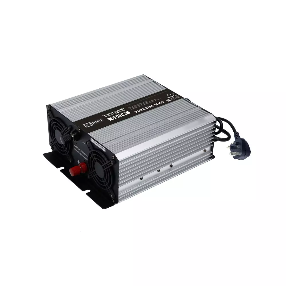 RS PRO Fixed Installation DC-AC Power Inverter 270x230x100 mm 230 V AC Output 2.6 Amp, 2685136