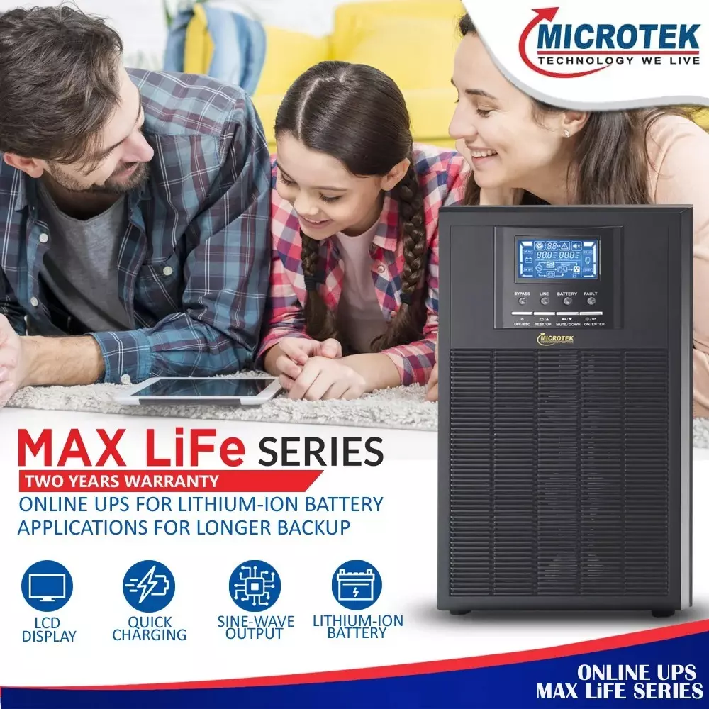 microtek-tower-online-ups-5-kva-black-11-phase-45-kw-output-power-floor-mounted-for-home-office-899-460-5001