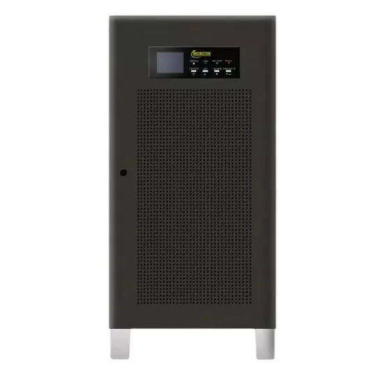 Microtek Tower Online UPS 20 kVA Black 3:3 Phase 16 kW Output Power Floor Mounted for Home & Office, 899-410-0203