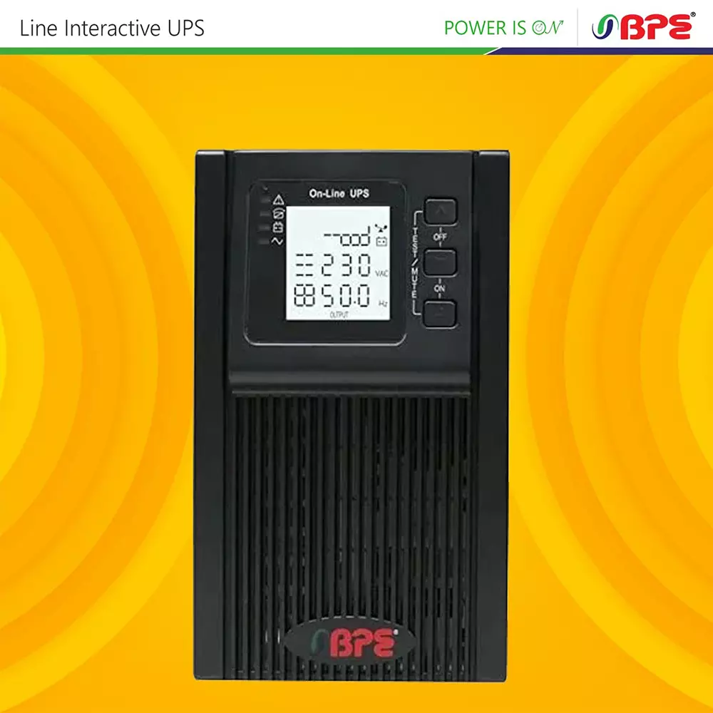 BPE MF Series 1 kVA Online UPS 6 Amp for 3 nos. External Batteries, MF1101L3