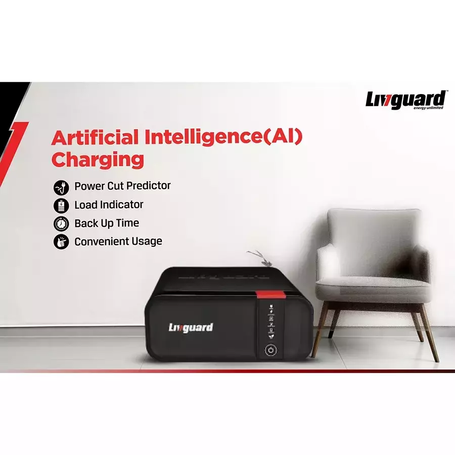 Livguard I2-Verter Pro Square Wave Inverter 800 Va for Small Offices, Homes, and Small Shops