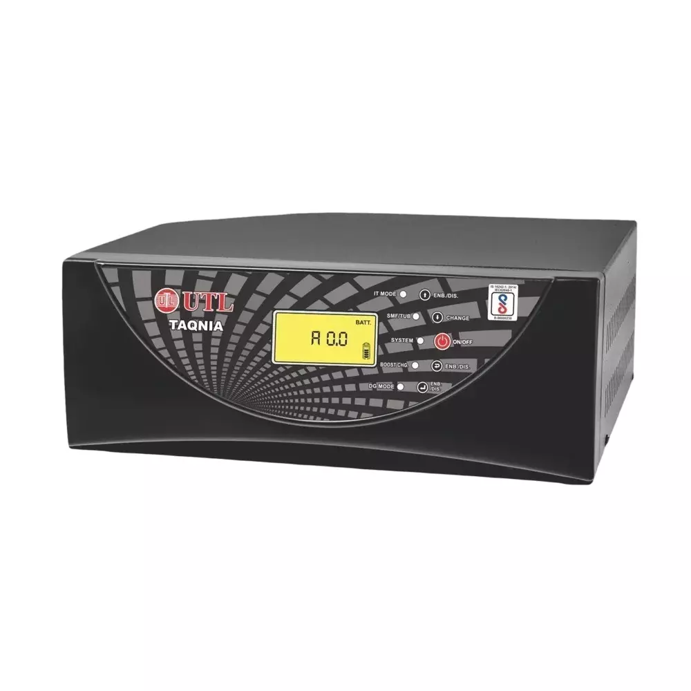 UTL Taqnia Pure Sine Wave Inverter 840 W Bulb Load 1050 VA Rating Mosfet, TQ 1212 -12 V
