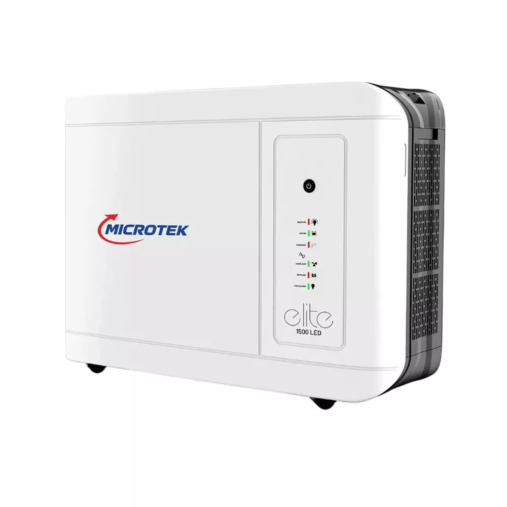 Microtek Elite LED UPS Inverter White Single Phase Wall Mounted for Home, Office, 899-ELE-1500