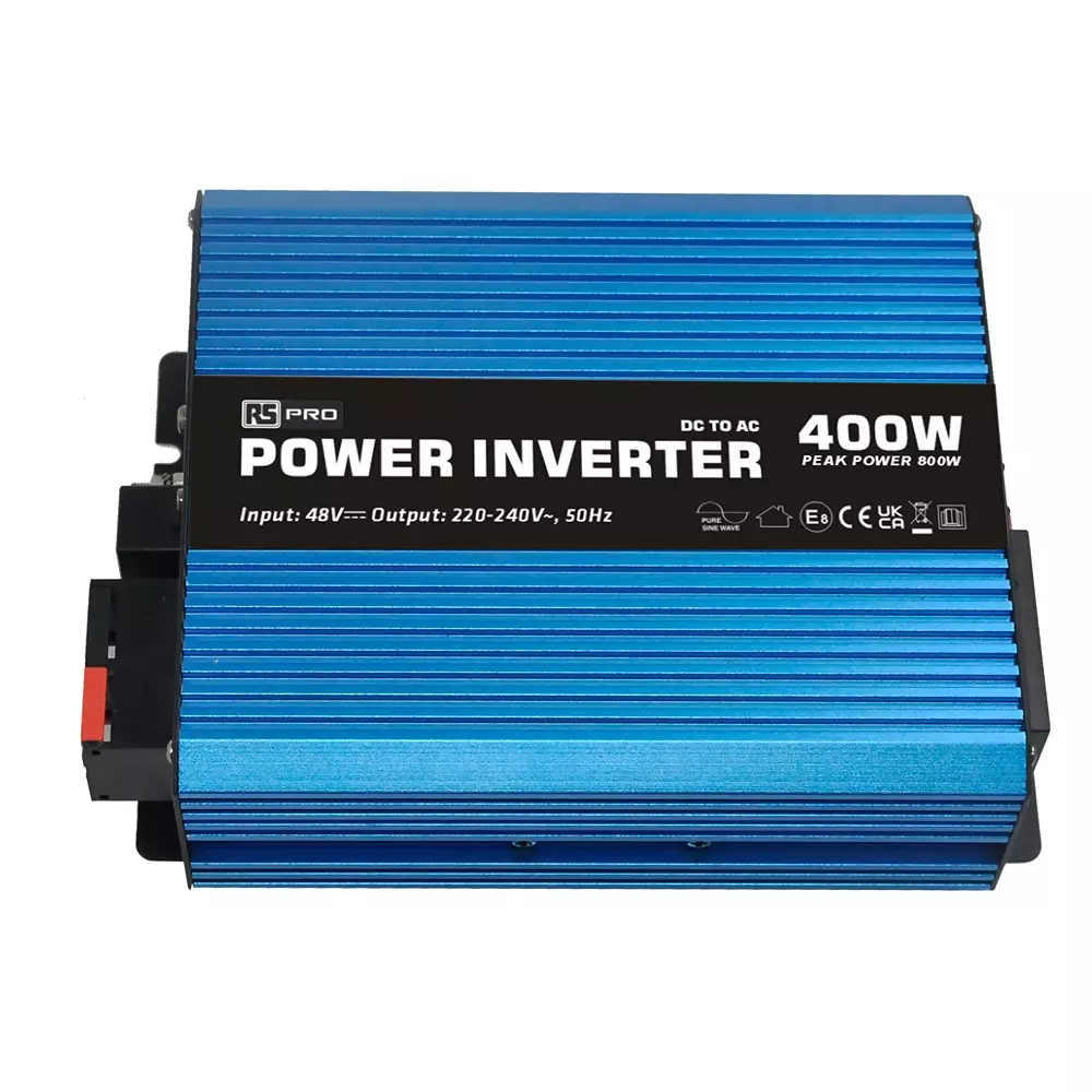 RS PRO Fixed Installation DC-AC Power Inverter 205x150x58 mm 230 V AC Output 1.74 Amp, 2685146
