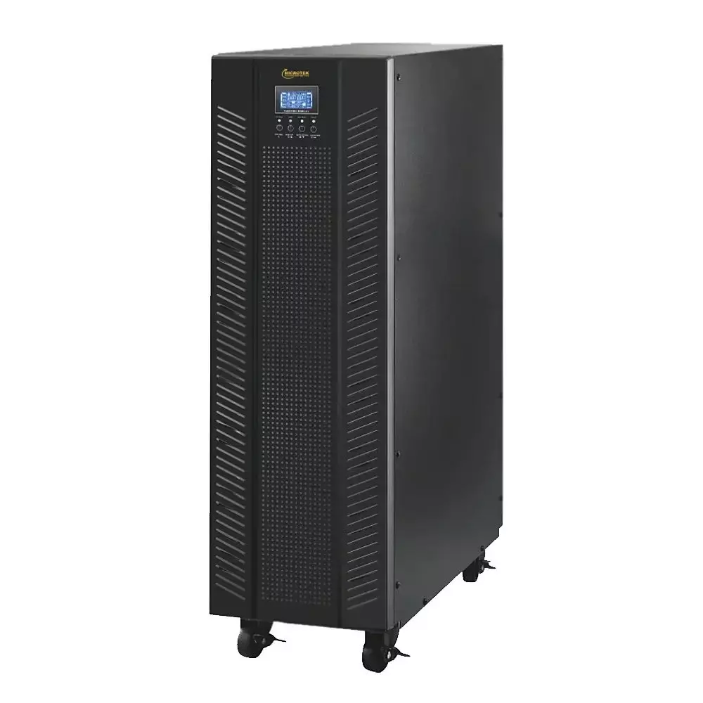 Microtek Tower Online UPS 20 kVA Black 3:3 Phase 18 kW Output Power Floor Mounted for Home & Office, 899-430-2002