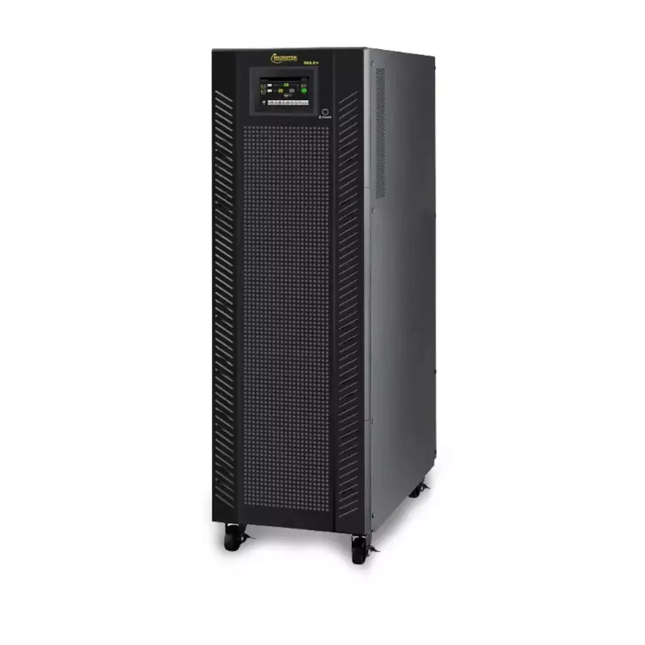 Microtek Tower Online UPS 30 kVA Black 3:3 Phase 27 kW Output Power Floor Mounted for Home & Office, 899-430-3002
