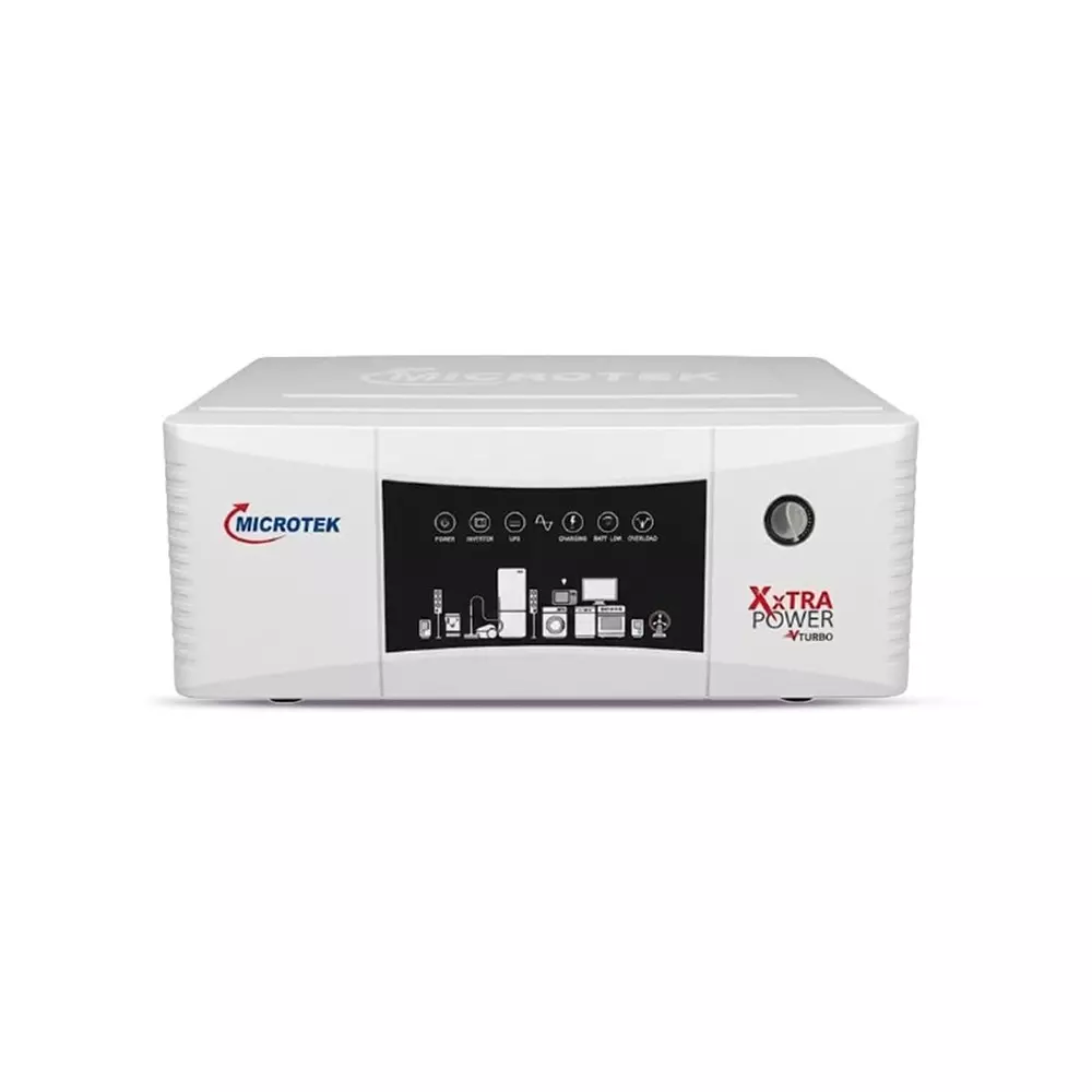 Microtek XXTRA Power VTURBO Inverter White Single Phase Wall Mounted Pure Sine Wave for Home, Office, 899-XD1-2100
