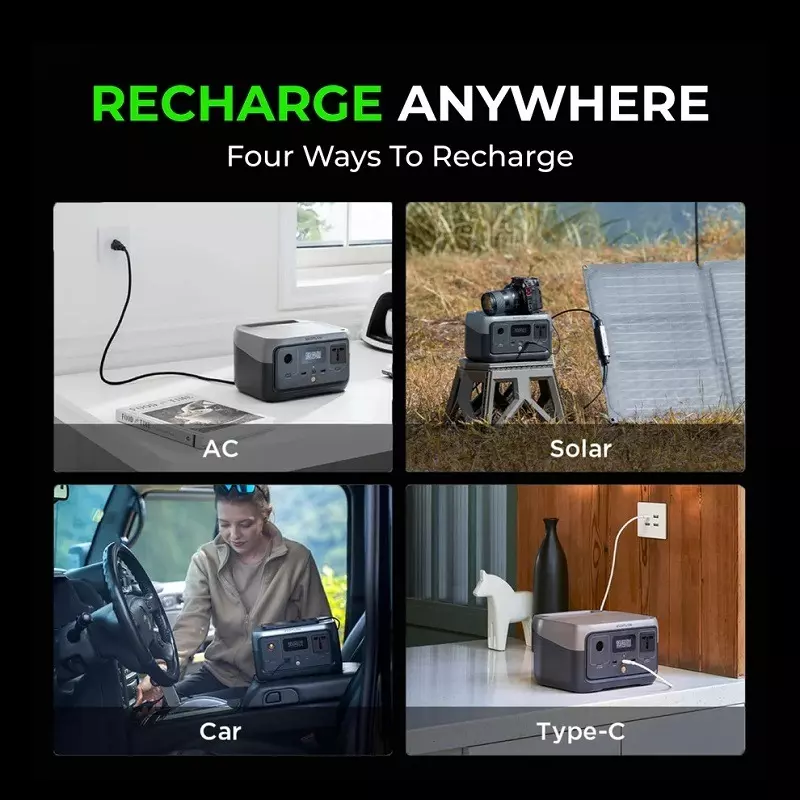 Ecoflow Portable River 2 Power Station 300 W Power for Industrial Use