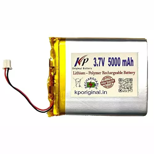 Buy KP 3.7 V DC 5000 mAh Lithium Polymer Rechargeable Battery, KP3