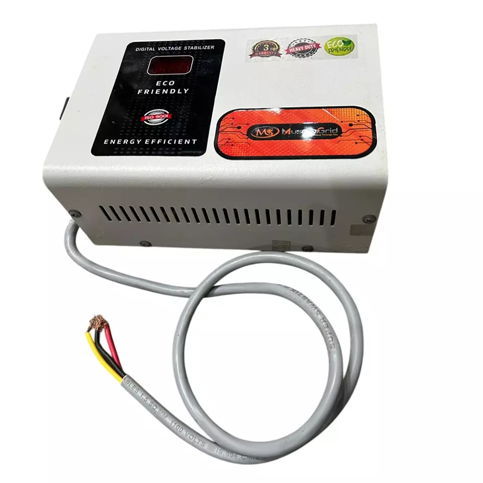 MuscleGrid 4 kVA 170 - 260 V AC Voltage Stabilizer -White